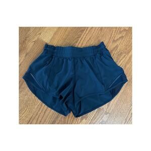 Lululemon Hotty Hot High-Rise Lined Short 2" Navy Blue Size 6